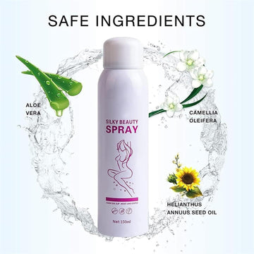 Silky Beauty Spray, Quick and Painless Hair Removal Spray Foam for Legs, Arms, Underarms, Chest, Back, Skin Care